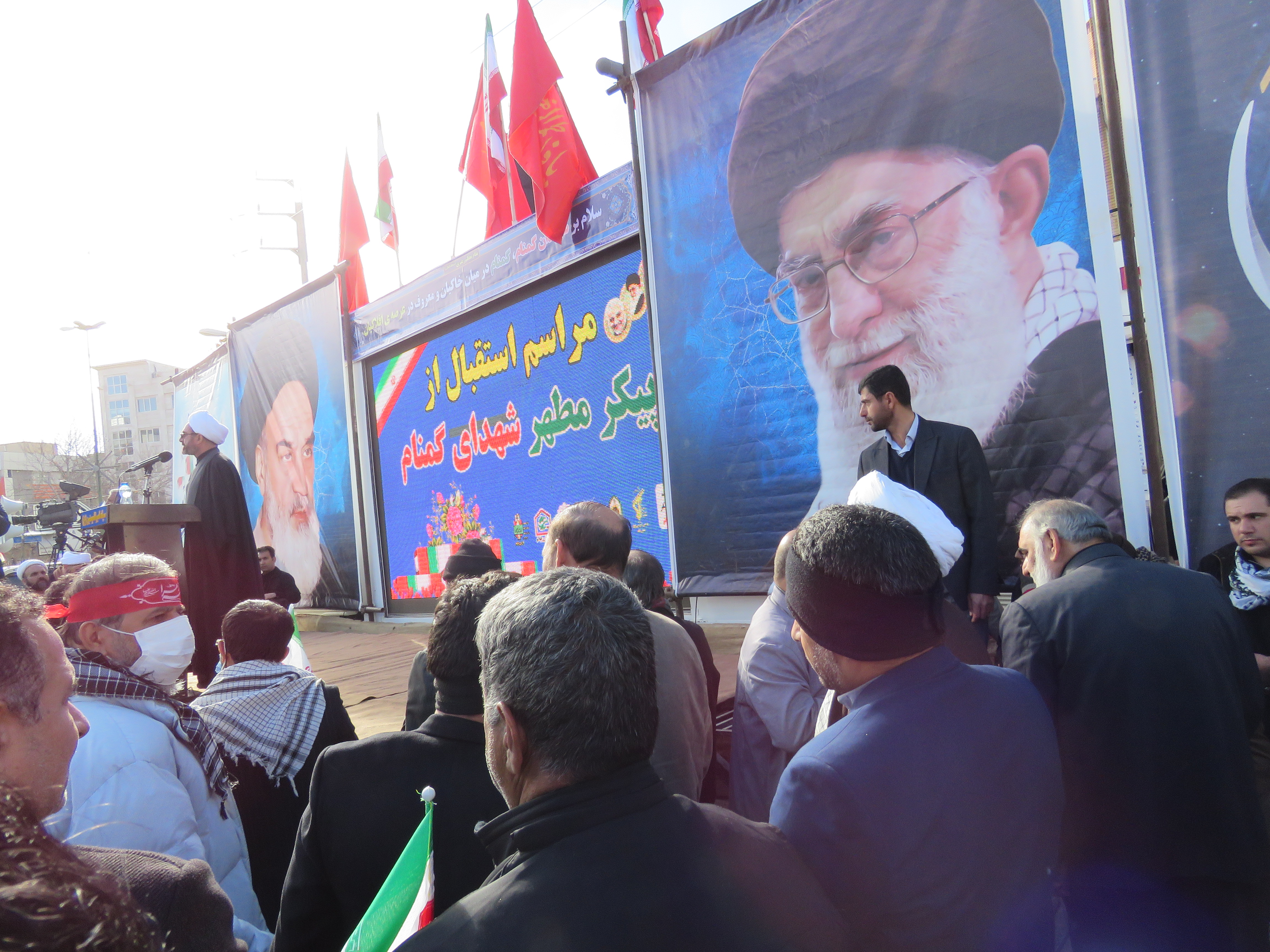 مراسم باشکوه تشییع پیکر مطهر ۶۵ شهید گمنام در ایلا